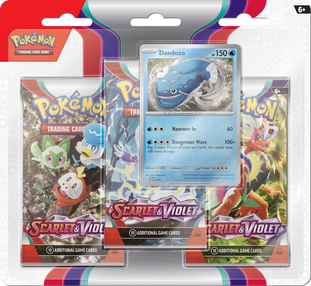 Pokemon TCG Scarlet & Violet Three-Booster Blister