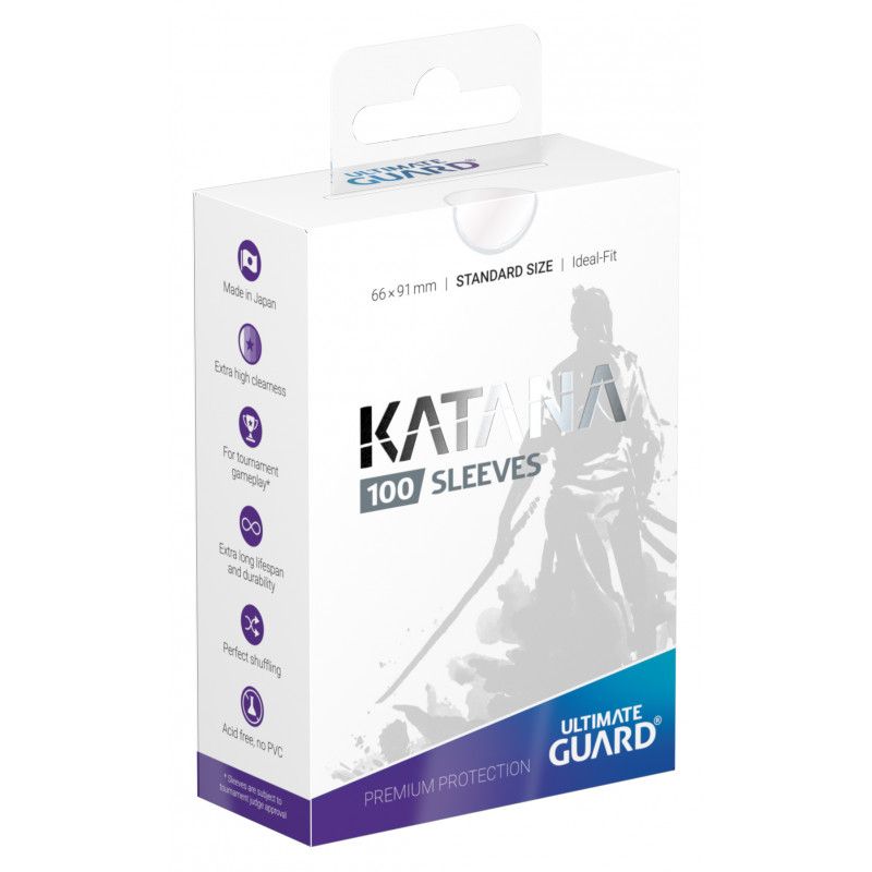 Ultimate Guard Katana Standard Size Sleeves Transparent
