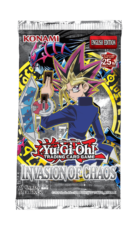 YU-GI-OH! TCG 2023 Reprint - 25th Anniversary Invasion of Chaos 9 x Card Booster Pack