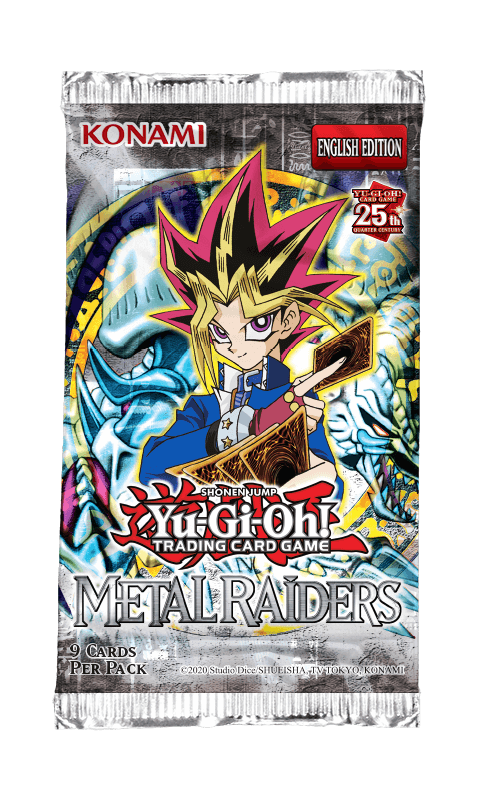 YU-GI-OH! TCG 2023 Reprint - 25th Anniversary Metal Raiders 9 x Card Booster