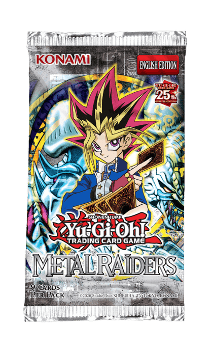 YU-GI-OH! TCG 2023 Reprint - 25th Anniversary Metal Raiders 9 x Card Booster