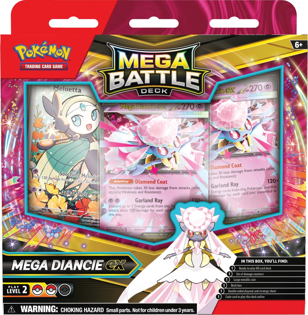 Pokémon TCG: Mega Battle Deck—Mega Gengar ex or Mega Diancie ex