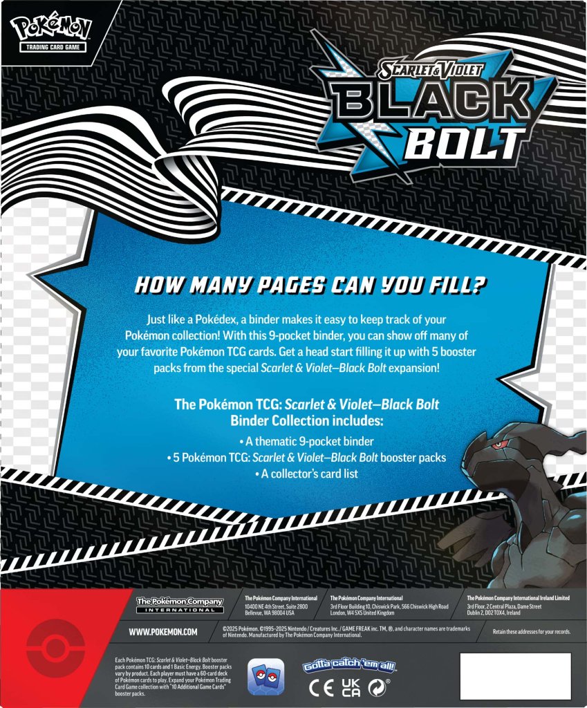 Pokémon TCG: Scarlet & Violet Black Bolt Binder Collection