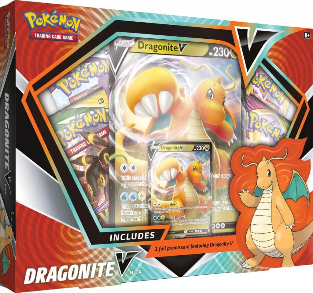 POKÉMON TCG Dragonite or Hoopa V Box