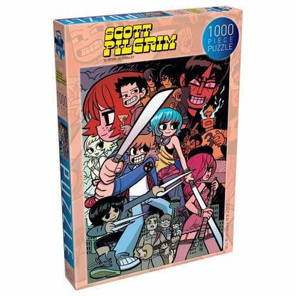 Scott Pilgrim #4: Colorful Collage Jigsaw Puzzle